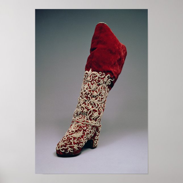 Pôster Bota para senhora, 1650-1700 (Frente)
