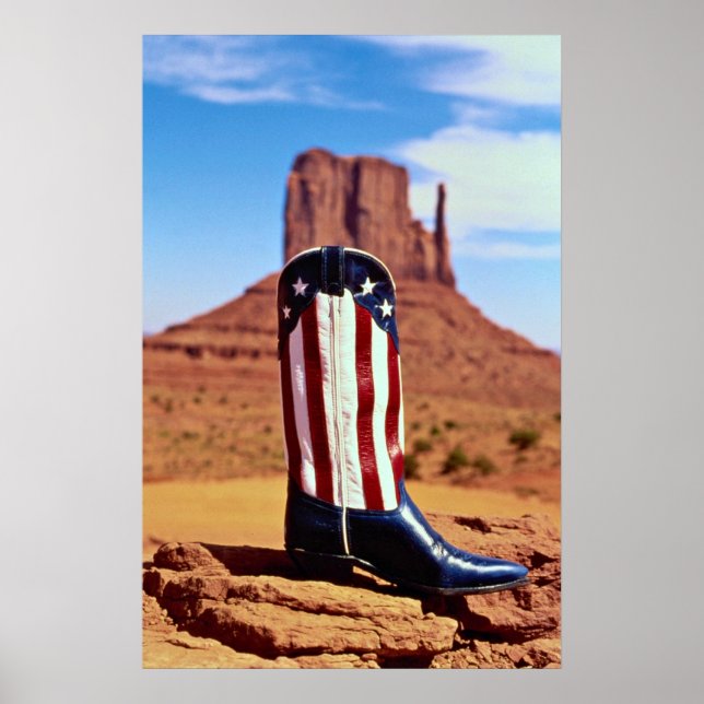 Poster Bota solitária, Monument Valley, Arizona, EUA (Frente)