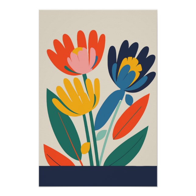 Pôster Botanical Flower Poster Nr. 12 (Frente)