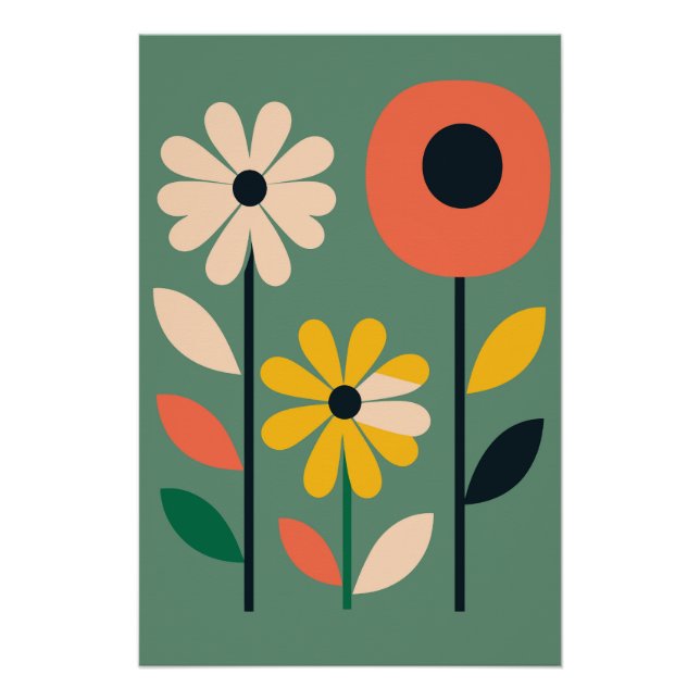 Pôster Botanical Flower Poster - Nr. 6 (Frente)