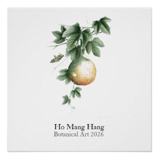 Pôster Botanical Watercolors Calendar 2026