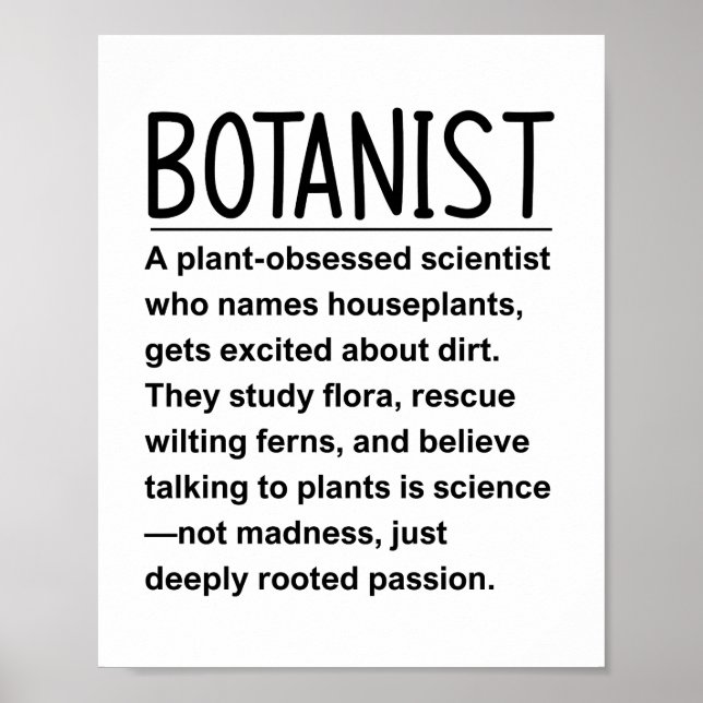 Poster Botânico (Frente)