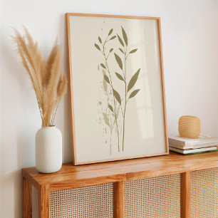 Poster Botânico Boho Minimalista