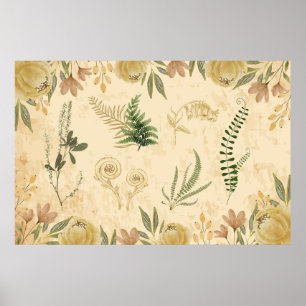 Poster botânico e floral