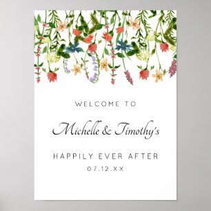 Poster Botânico - Sinal de Casamento Floral