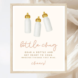 Poster Botão Chug Boho - Sinal de Chá de fraldas