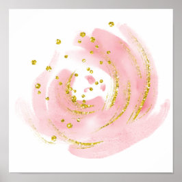 Pôster Botão de Rosa Rosa