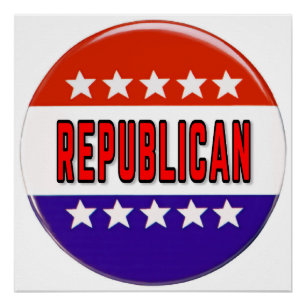 Pôster Botão Republicano