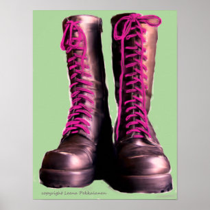 Pôster Botas cor-de-rosa