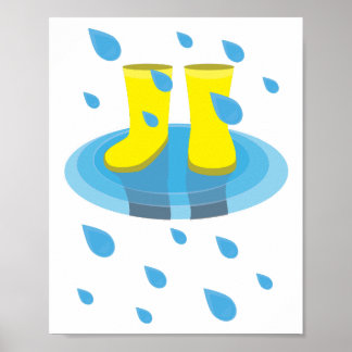 Poster Botas de Chuva