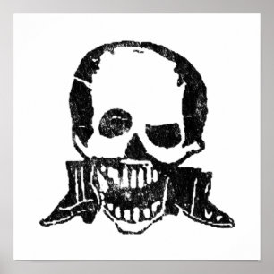 Poster Botas e Caveira Posada Calavera