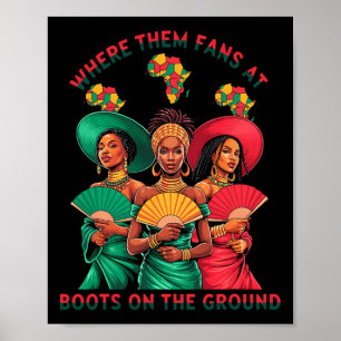 Poster Botas No Chão Juneteenth Cowgirl Onde Eles