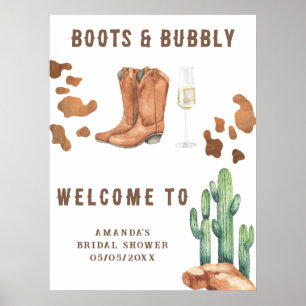 Poster Botas-vindas ao Chá de panela