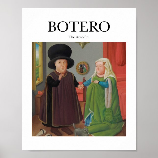 Poster Botero - Arnolfini (Frente)