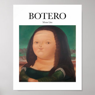 Poster Botero - Mona Lisa