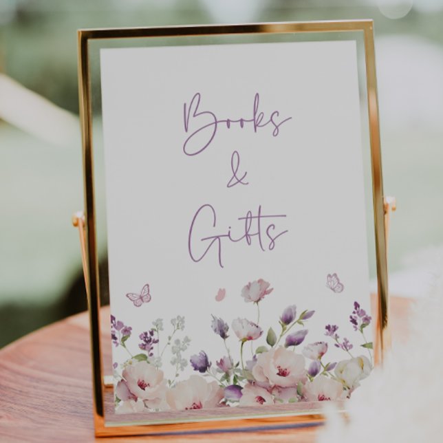 Poster Botterfly Garden Books & Gifs Sinal (Criador carregado)