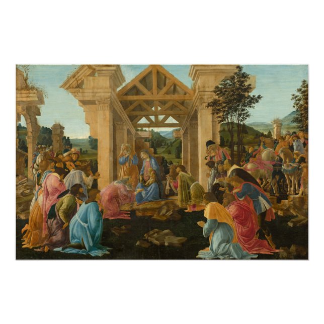 Pôster Botticelli Adoration of the Magi (Frente)