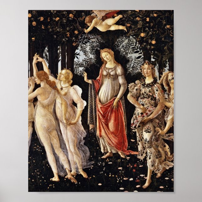 Poster Botticelli - La Primavera .Primavera (Frente)
