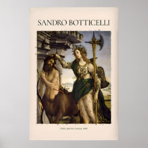 Poster Botticelli Palas e o Centauro Minerva Arte