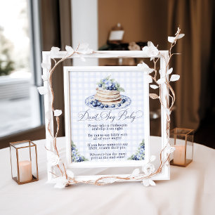Poster Bottle Chug Blueberry Pancake Baby Brunch