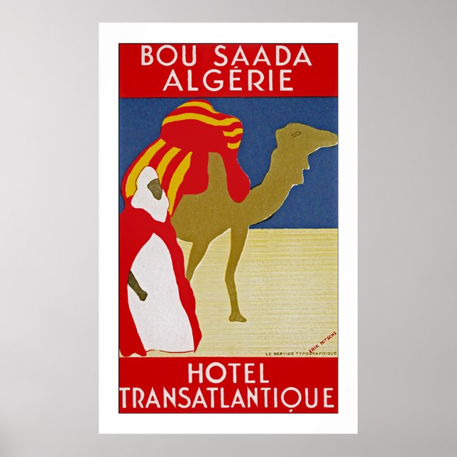 Poster Bou Saada Algerie (Frente)