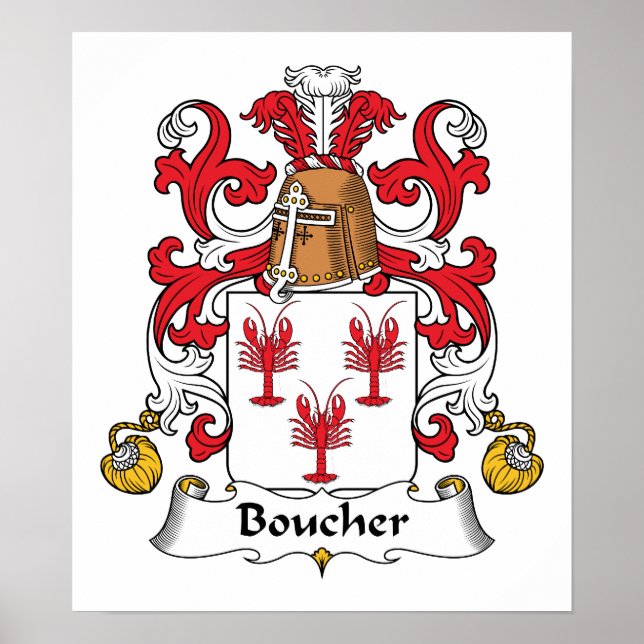 Pôster Boucher Family Crest (Frente)