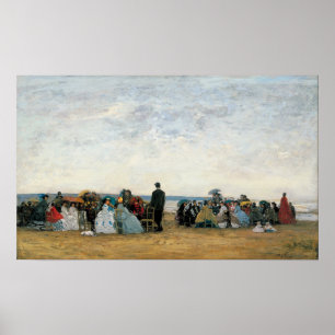 Poster Boudin - Beach Near Trouville