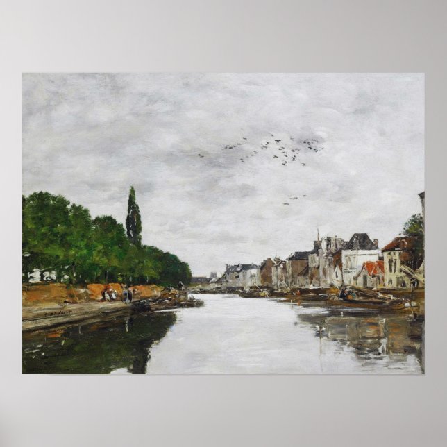 Poster Boudin - Bruxelles No Canal 1871 (Frente)