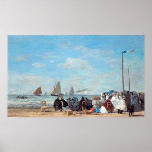 Poster Boudin - Cena Na Praia Em Trouville, 1863