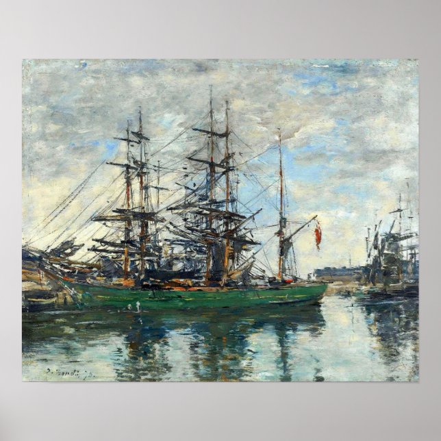 Poster Boudin - Porto De Deauville 1878 (Frente)