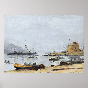Poster Boudin - Porto Em Villefranche 1892