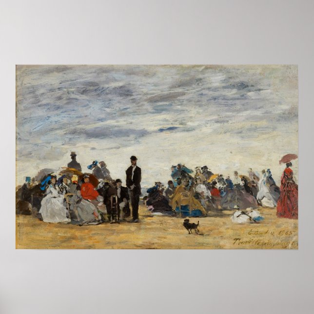 Poster Boudin - Praia Em Trouville (Frente)