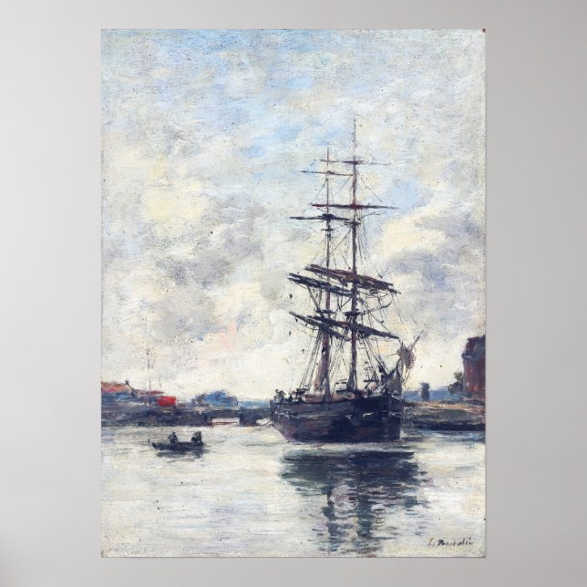 Poster Boudin - Ship On Touques 1888 (Frente)