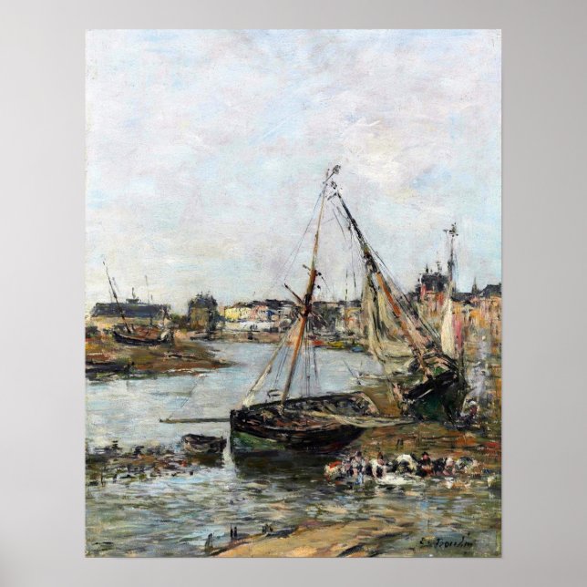 Poster Boudin - Trouville Harbour (Frente)