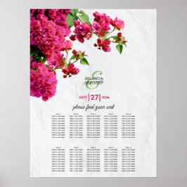 Poster Bougainvillea - Gráfico de Casamento de Ilhas Greg
