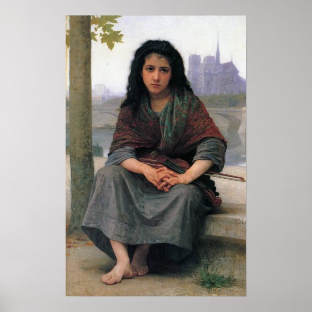 Poster Bouguereau - A Boêmia 1890 (Frente)