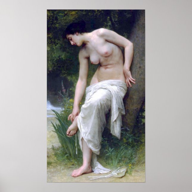 Pôster Bouguereau - Apres Le Bain (Frente)