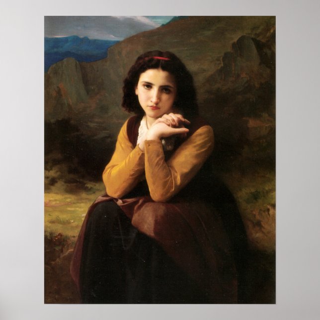 Poster Bouguereau - Cute 1869 (Frente)