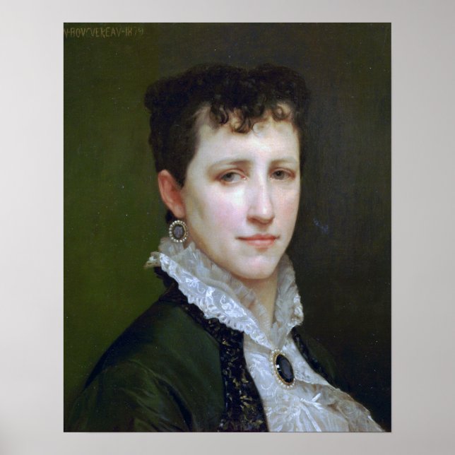 Poster Bouguereau - Elizabeth Gardner 1879 (Frente)