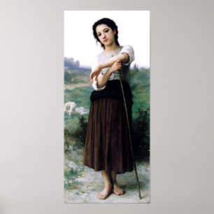 Poster Bouguereau - Jeune Bergere Debout