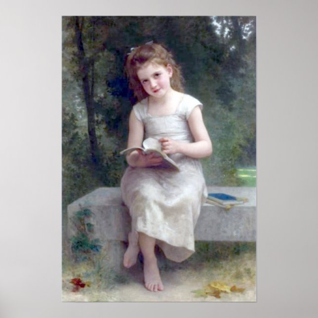 Poster Bouguereau - La Liseuse (Frente)