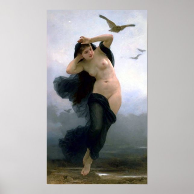 Poster Bouguereau - La Nuit (Frente)
