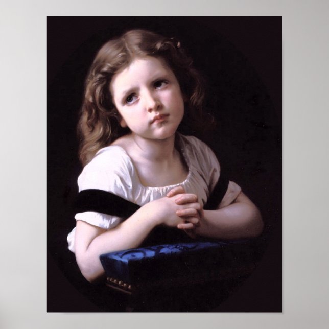 Pôster Bouguereau - La Prière (Frente)