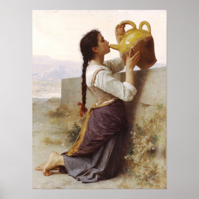 Poster Bouguereau - La Soif (Frente)