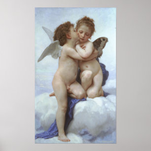 Pôster Bouguereau - L'Amour et Psyché, Enfants
