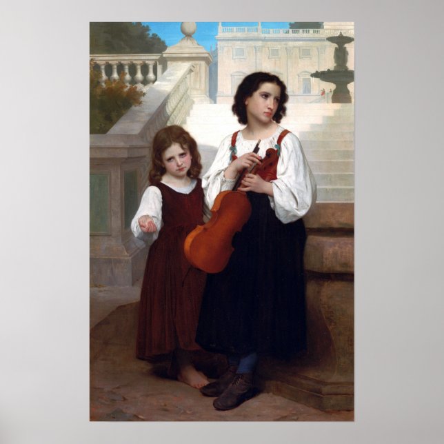 Poster Bouguereau - Longe De Casa 1867 (Frente)