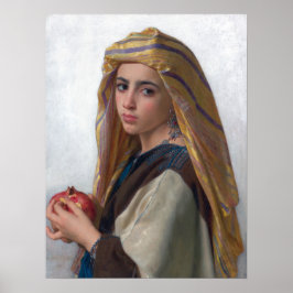 Poster Bouguereau - Menina Com Uma Romã