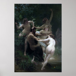 Poster Bouguereau - Ninfas E Satyr, 1873