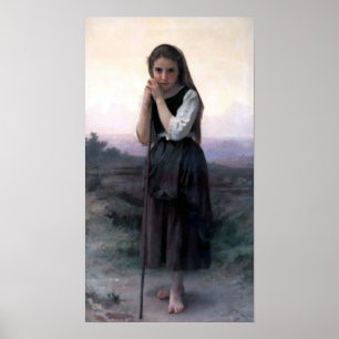 Poster Bouguereau - pequeno Bergere