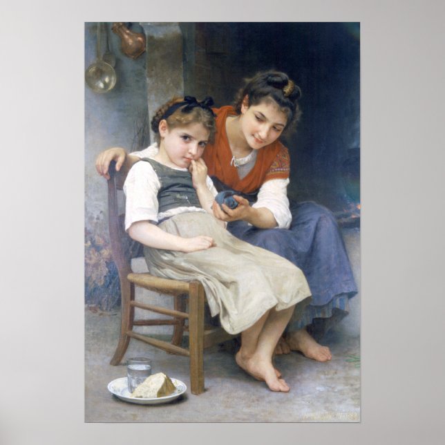 Pôster Bouguereau - Petite Boudeuse (Frente)